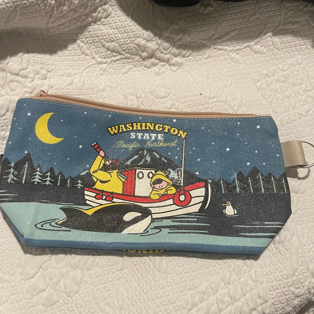 Washington State Themed Pouch 10x5.5”